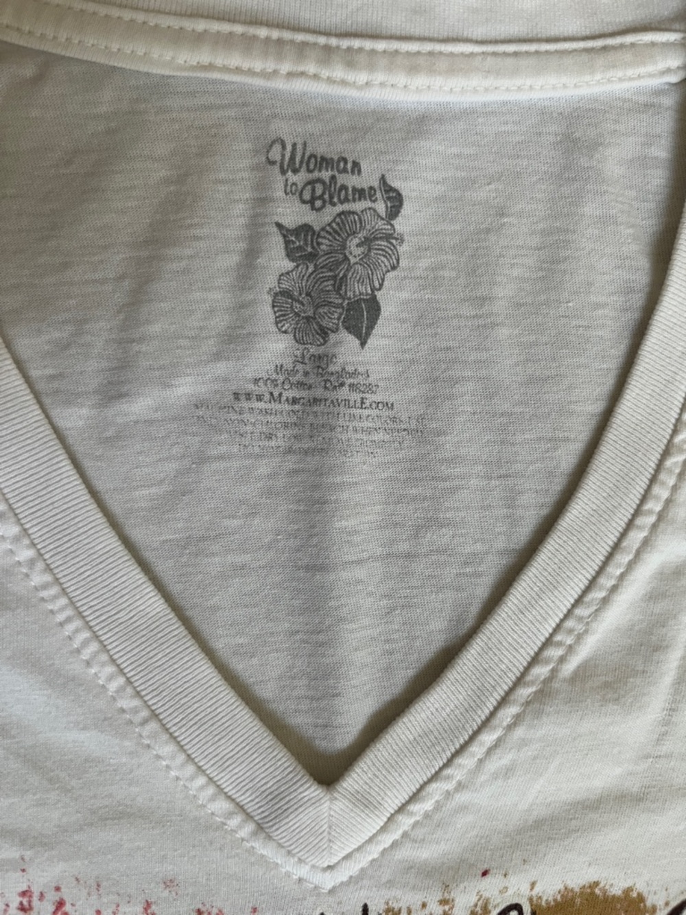 Women’s Margaritaville V-Neck Tee - Picture 3 of 4